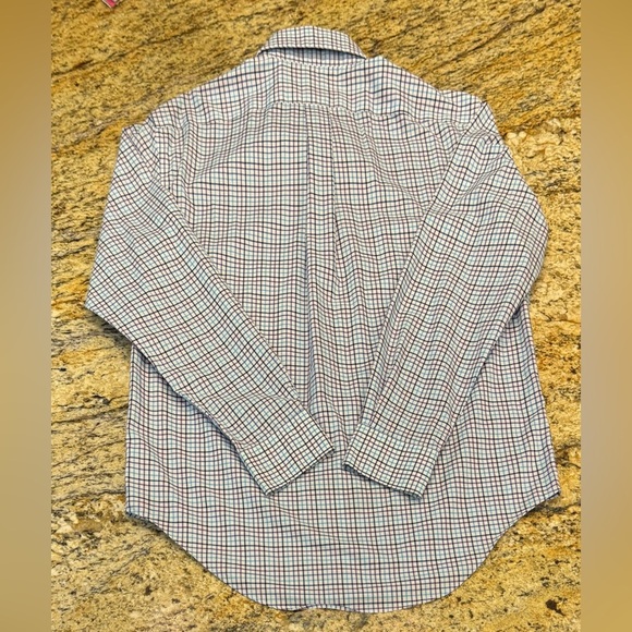 Lauren Ralph Lauren Men’s Shirt Size 16 (34/35) Classic Fit Non-Iron Plaid - Picture 2 of 9